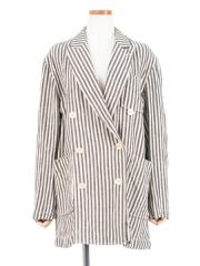 cotton&linen-tweed　oversized jacket【80%OFF】
