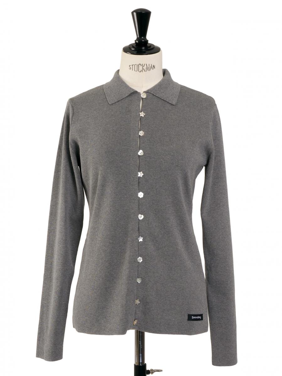 コットンニットカーディガン