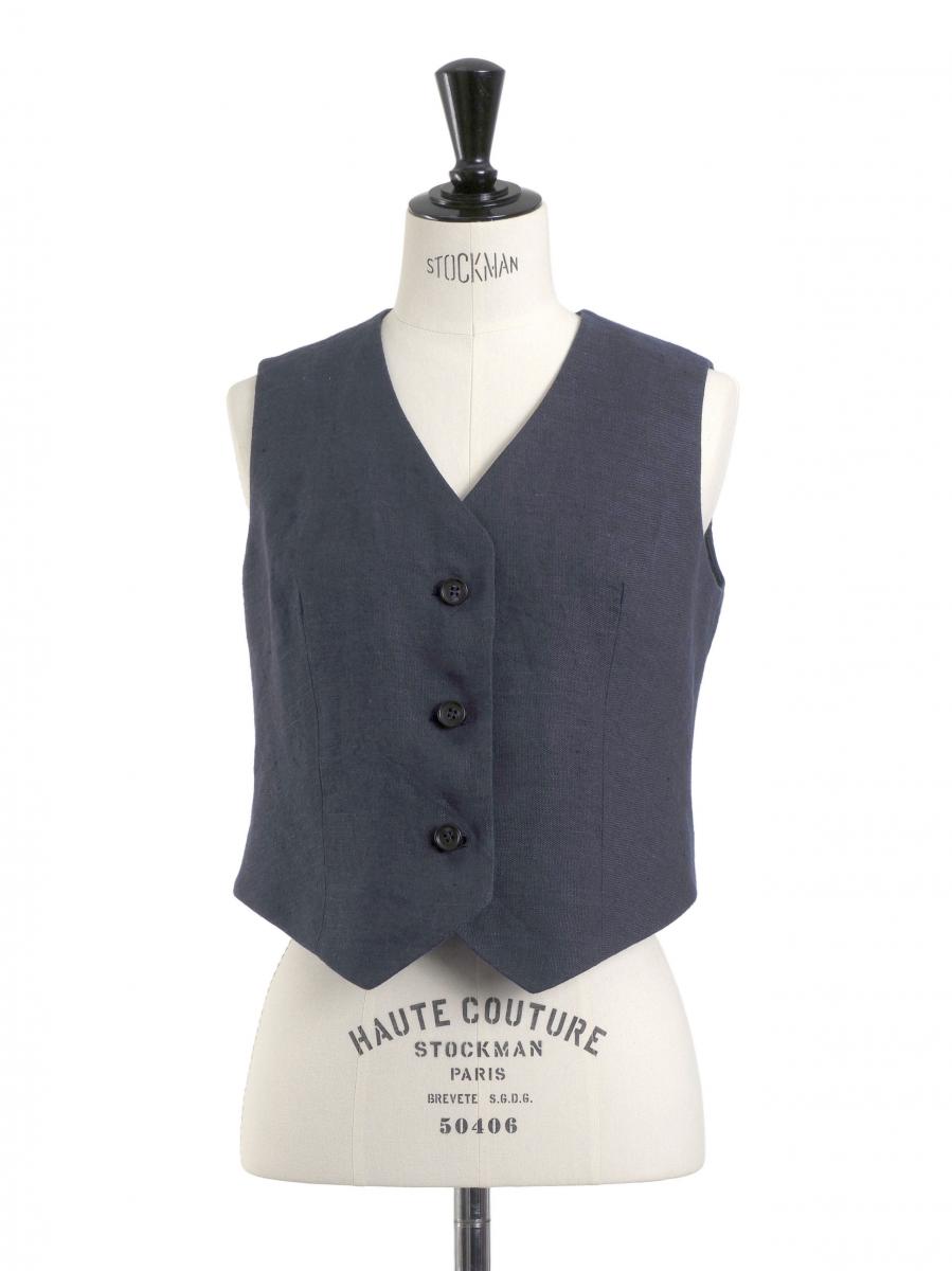 リネンミニベスト