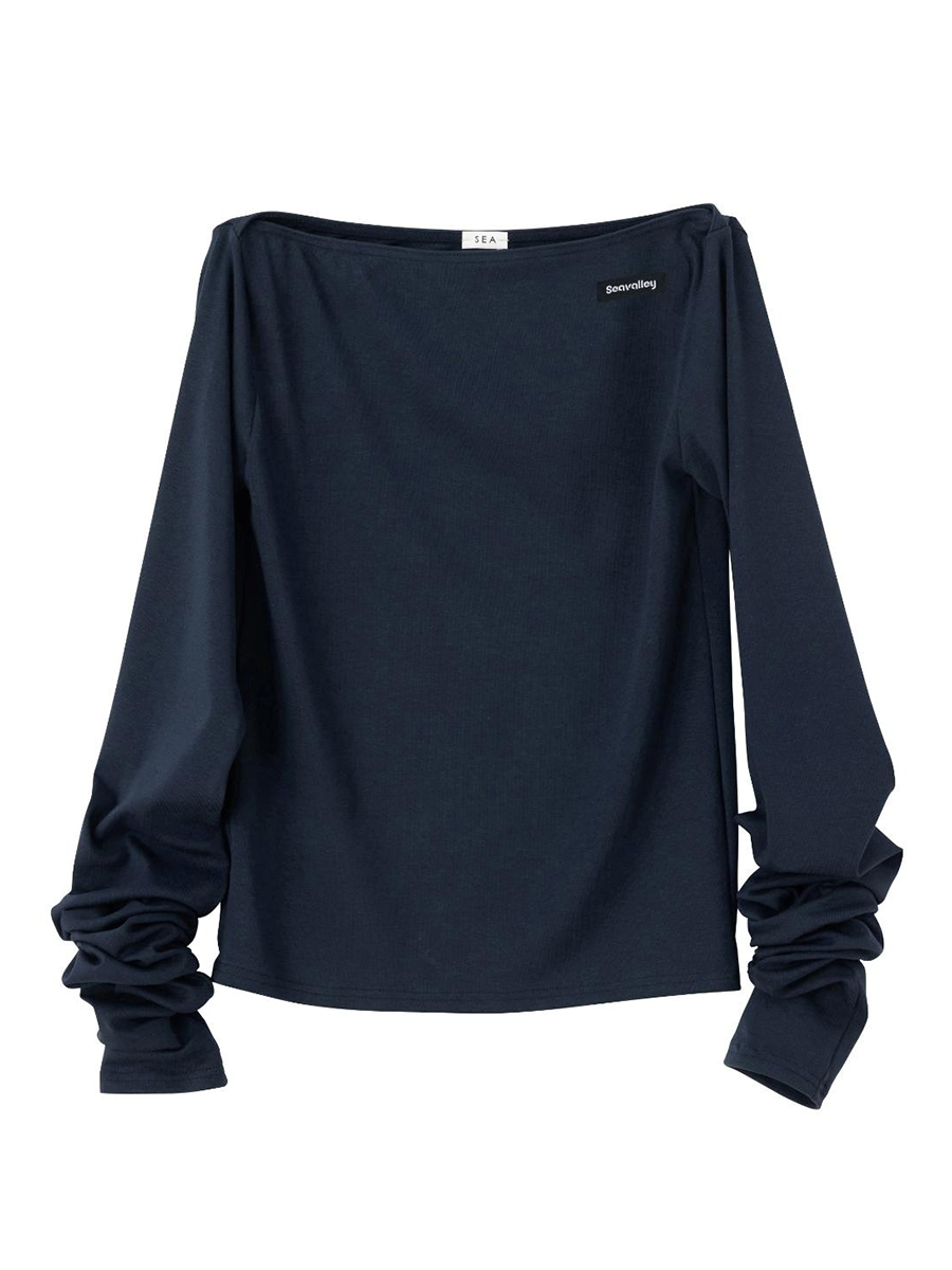Seavalley コットンモダールフライスマルチウェイトップ