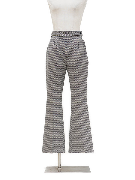 幾何学柄フレアパンツ【SALE40%OFF】