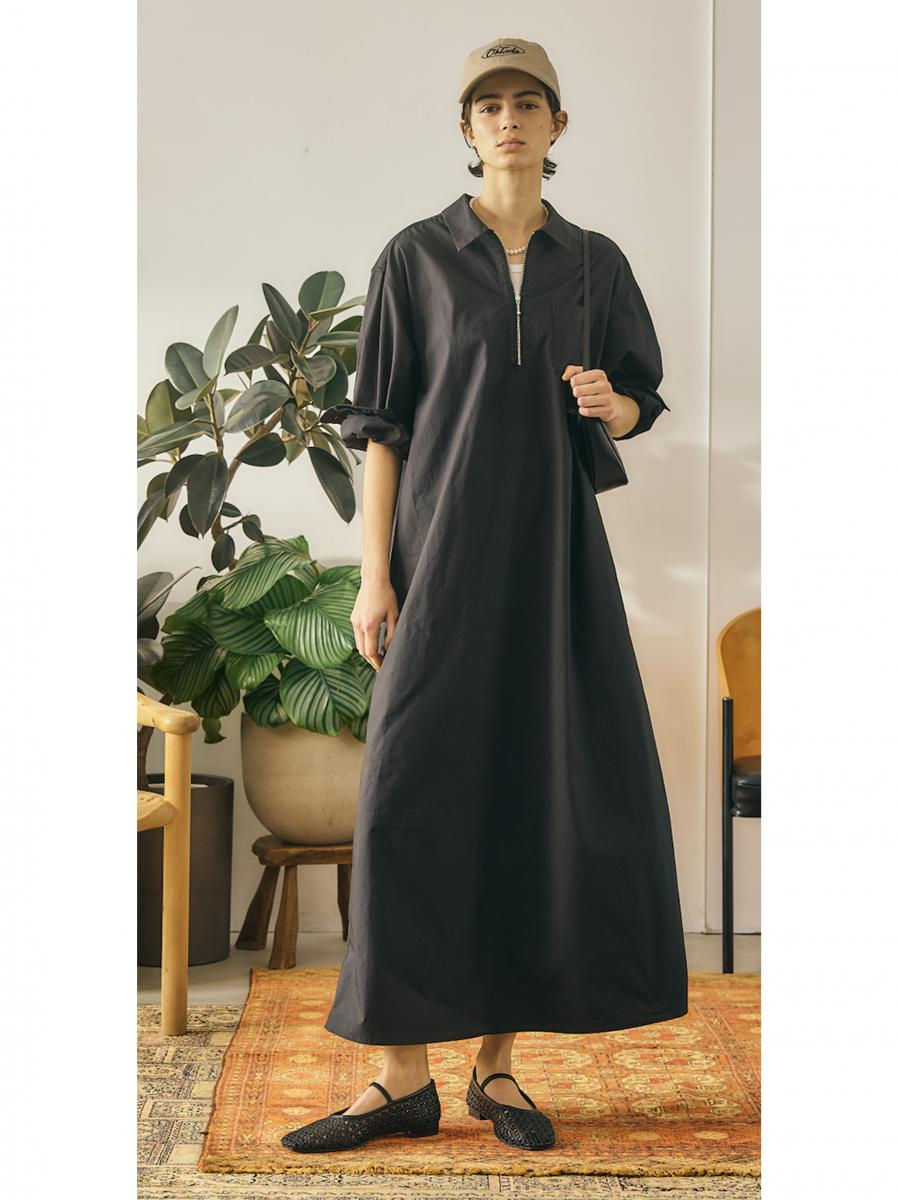 HALF ZIP DRESS