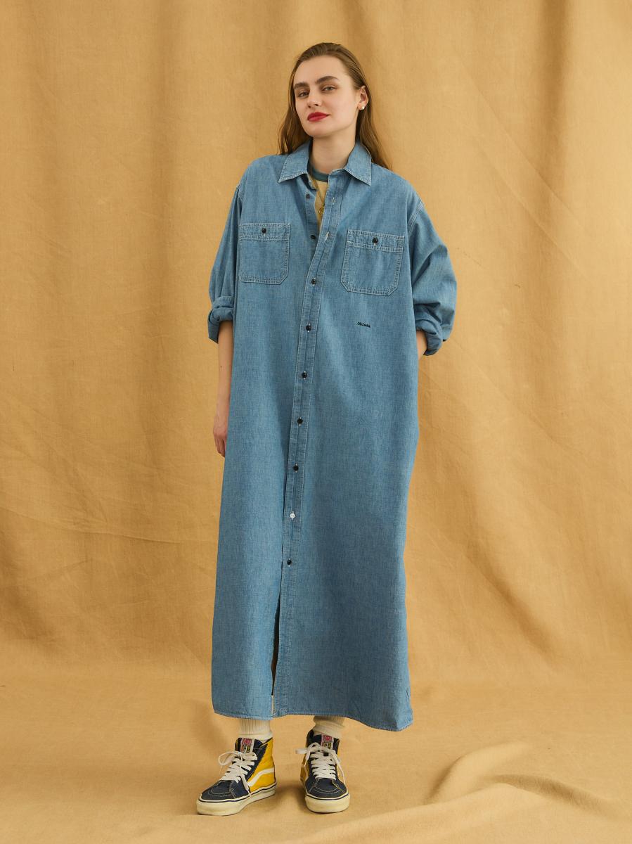 CHAMBRAY　 SHIRT ONEPEACE