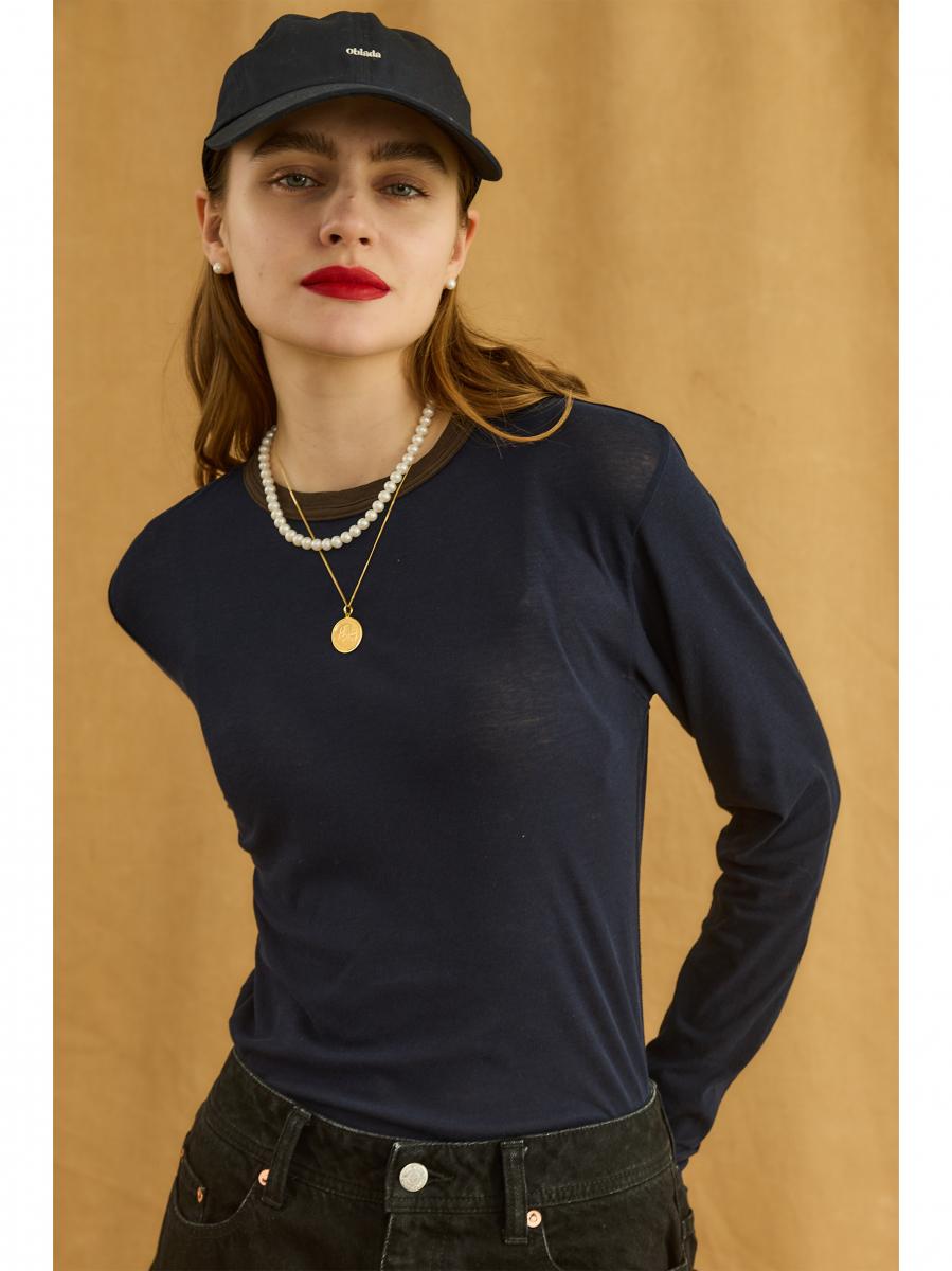 SHEER LONG SLEEVE TEE