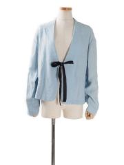ノーカラーリネンジャケット【SALE30%OFF】