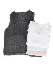 Vneck Shell N/S Top【SALE50%OFF】