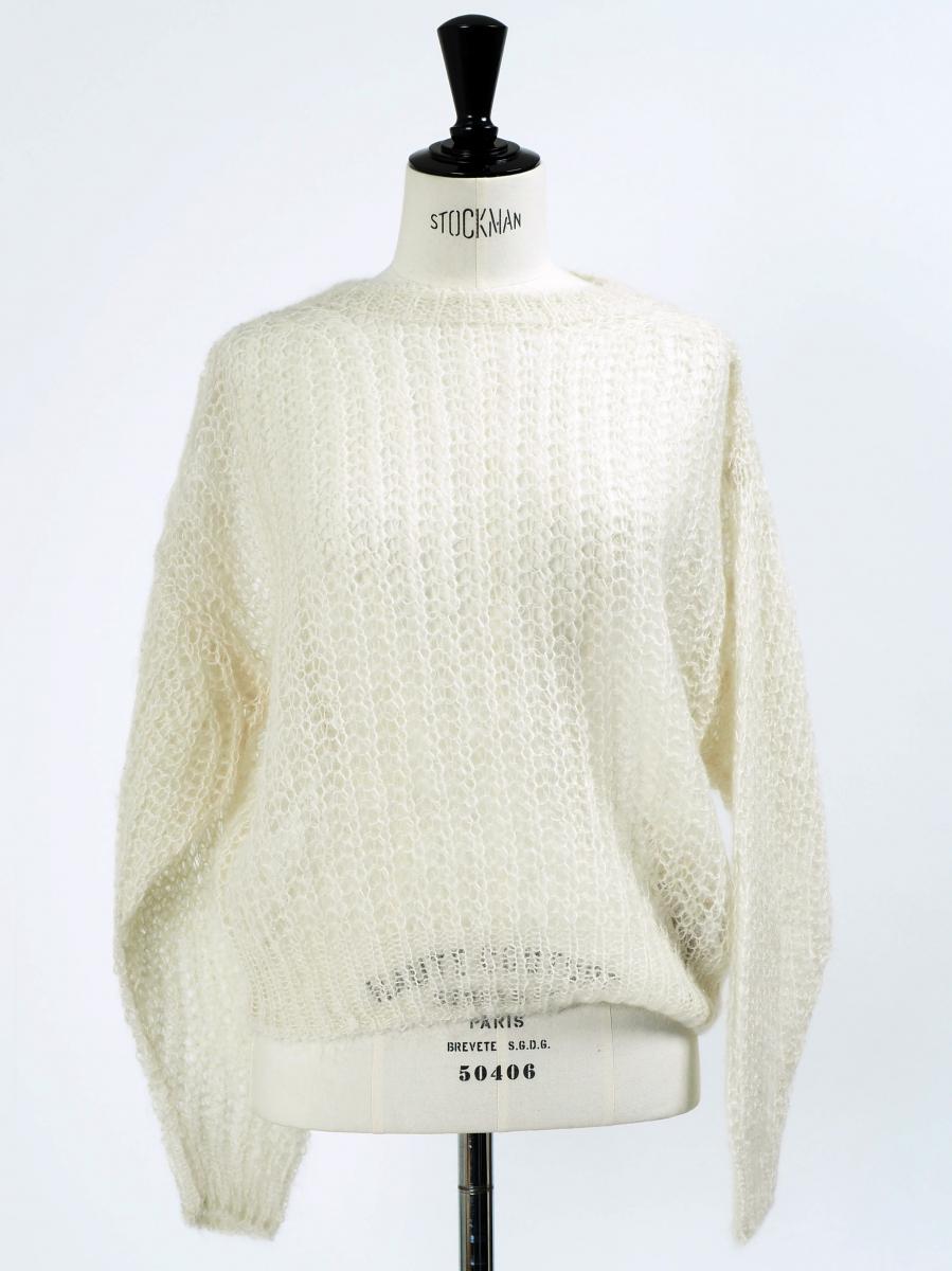 FLUFFY MOHAIR BOAT NECK