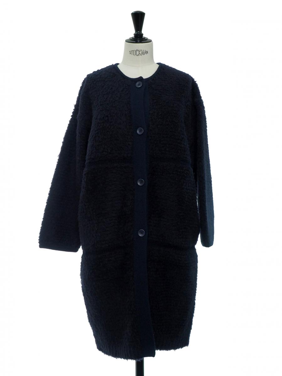 SHETLAND BOA CREW LONG CARDIGN